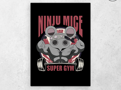 Tengen ninju mice Demon slayer mouse fan art poster