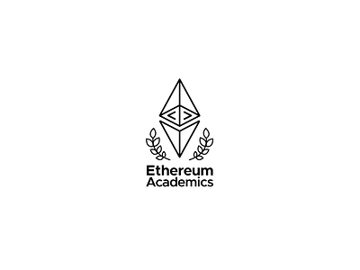 Ethereum Academics branding design flat illustration illustrator logo minimal vector