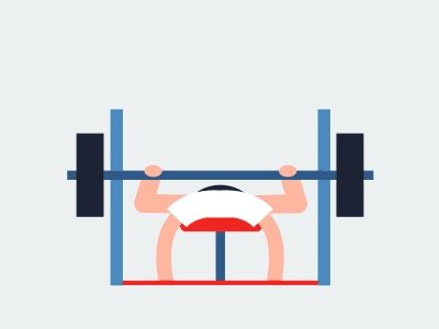 Workout ae illustrator animation gif after effects debut motion motion graphics loop 2d animation kundby