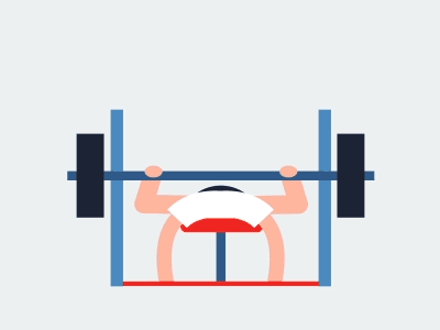 Workout 2d animation ae after effects animation debut gif illustrator kundby loop motion motion graphics