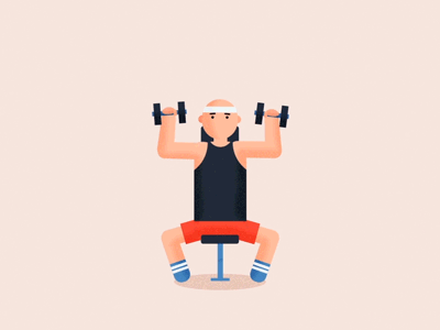 Workout part II martin kundby after effects photoshop workout flat 2d animation ae gif