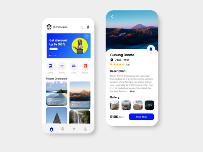 Travel App app design ui ux