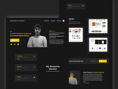 Hafidz - Personal Portofolio Landing Page branding design icon typography ui ux