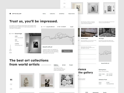 Artyus - Art Gallery Landing Page