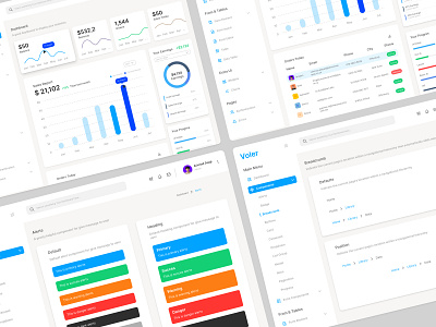 Voler - Personal Analytical Dashboard Design app branding design logo ui ux vector