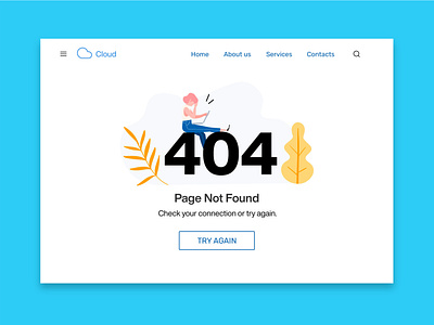 404 Page Design #Daily UI