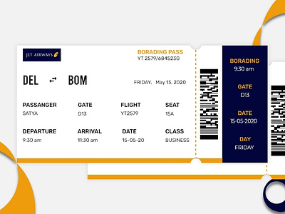 Boarding Pass #Daily UI 024