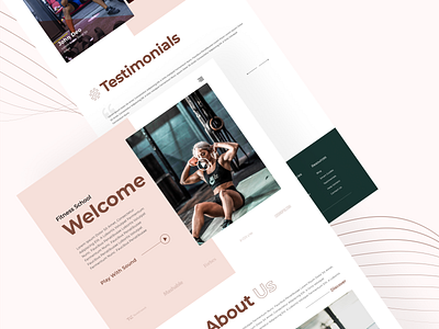 Fitness Landing Page branding design fitness fitness website landing page ui ux web design website