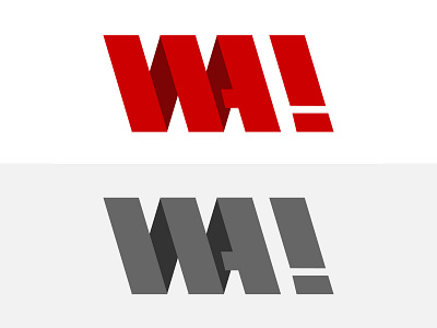 WA! Study of Logo branding design illustration logo vector