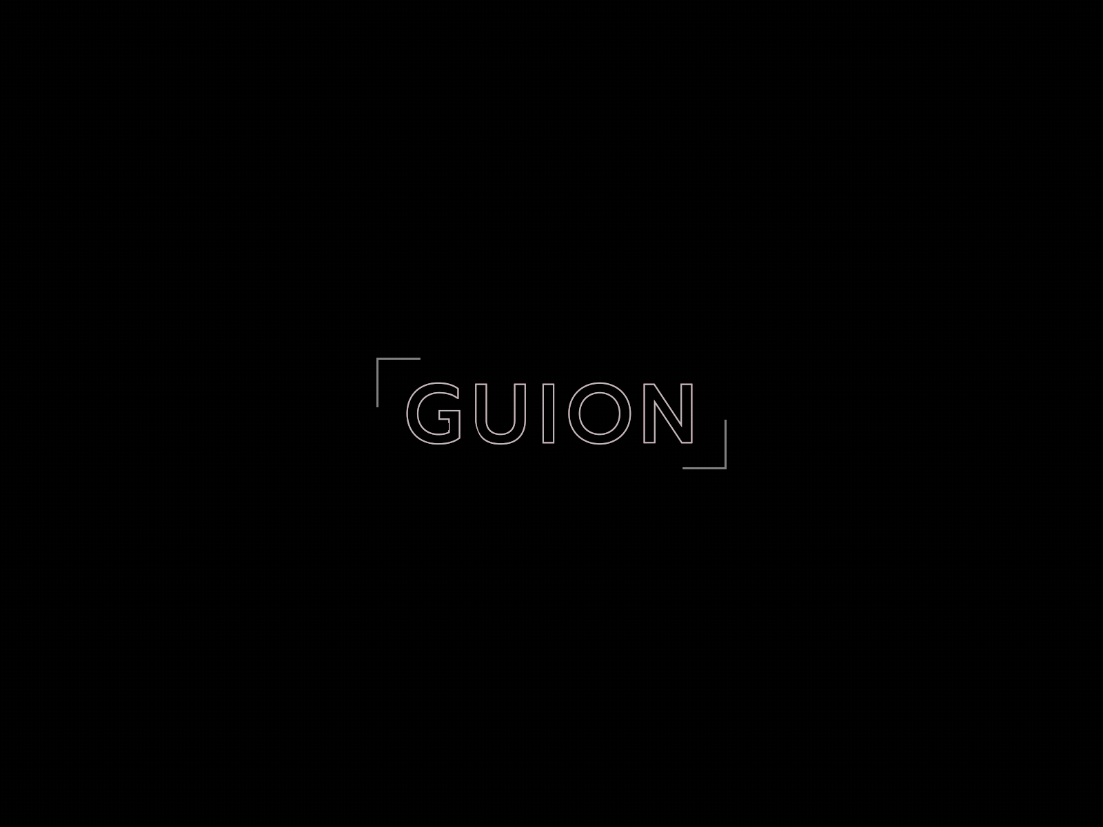Guion - Logo Animation. animation design george yong graphic logo mograph motion reveal title