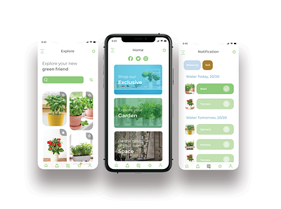 PATIO App app design ios kitchen gardening ui ux