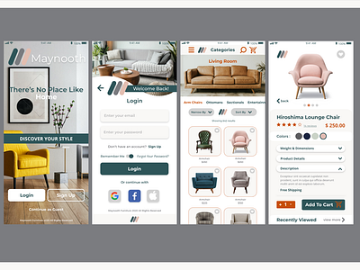 Maynooth e-commerce furniture app concept