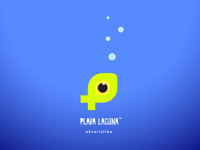 plava laguna design indentity logo typography vector