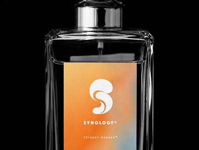 synology Perfume design icon logo logotype mockup typography vector