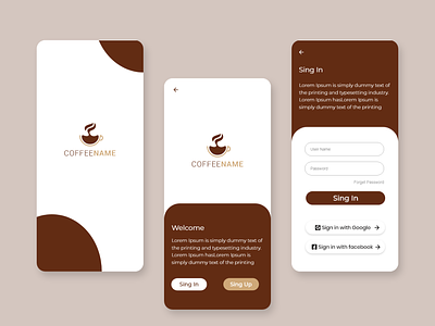 App Ui design-Coffee app