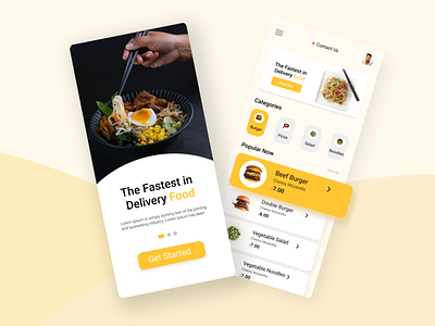 Food Delivery App user interface