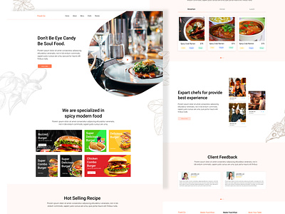 Restaurants website design app ui design chef app clean design clean ui delivery app eat ecommerce food delivery food order food website restaurant restaurant website resurand ui ui design web website ui