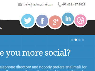 Technochai - Header-Menu blue homepage icons social technochai