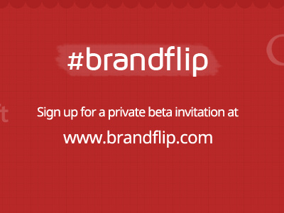 BrandFlip - Private beta facebook cover beta brandflip facebook red signup under construction