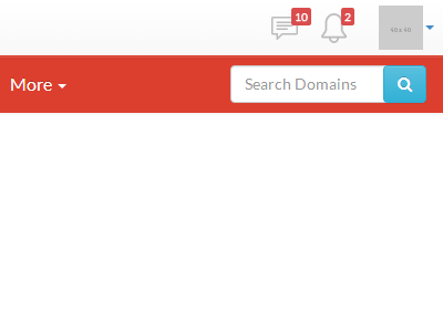 BrandFlip - Header design (V1) brandflip domains header menu red social