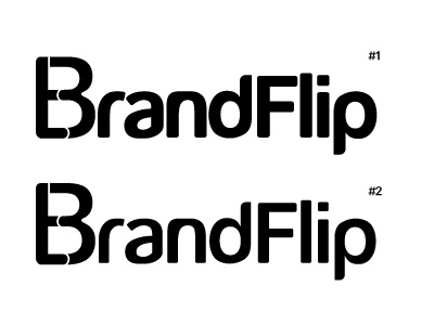 Logo for BrandFlip (Feedback Please) brandflip domains logo marketplace red websites