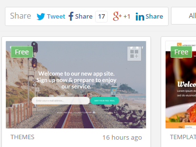 BootstrapWow - Social Share Buttons