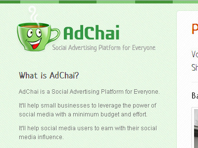 AdChai adchai advertising chai green illustration logo