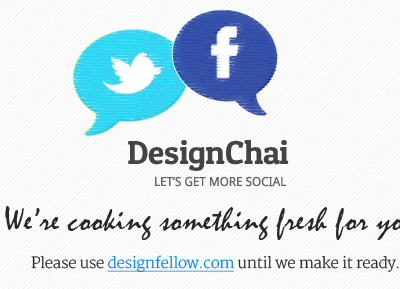 Designchai - Coming Soon apps blue chai coming soon cooking designchai social