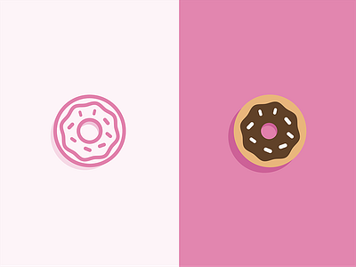 Donut icon and illustration cute donut icon illustration line