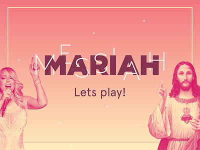 Marriah or Messiah? Let's play! christmas game gradients mariah messiah timeline