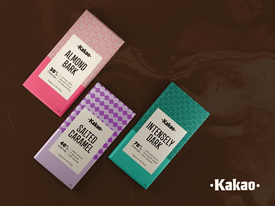 Kakao Chocolate Package Design adobe illustrator brand design brand development branding graphic design package design pattern design