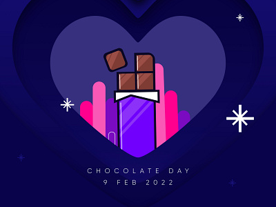 Chocolate Day 3d animation aniversary branding chocolate chocolate da design give chocolate graphic design logo motion graphics ui valentine day wedding