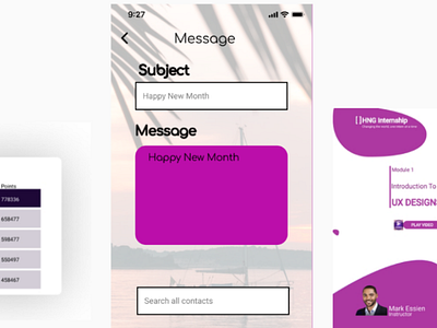 New month messaging App design uiux design