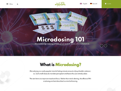 Microdosing branding design microdosing ux web