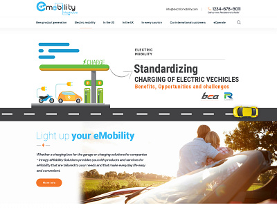 Electricmobility branding design ui