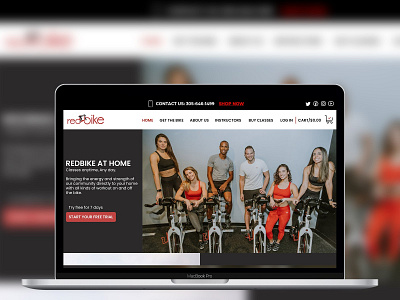 Redbike Website Design affordable office services branding design illustration logo microdosing ui ux vector web