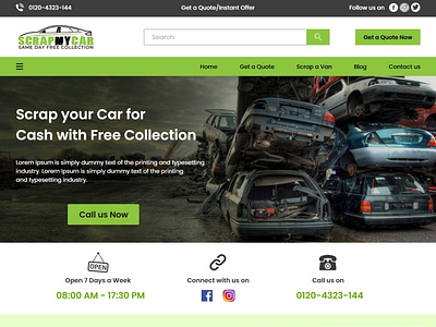 Scrap Car Website Design & Development