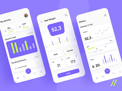 Weight Loss App affordable office services branding design illustration ui ux web