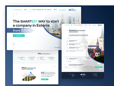 Attest Advisory Web design company design estonia interface web design website