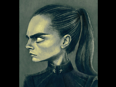 Cara Delevingne #3 caradelevingne caricature girl girl character girl illustration illustraion illustration illustration art illustrations