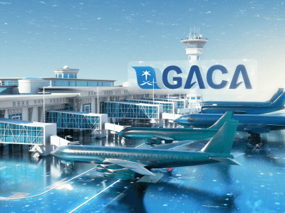 GACA | General Authority of Civil Aviation ✈️✈️ 3d airports animation cinema4d dimension fusion gaca gif motion motion graphics motiongraphics octanerender planes saudi