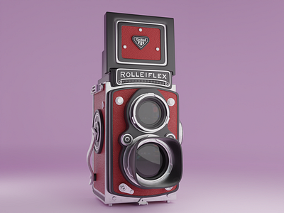 Rolleiflex Camera 3D Model