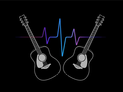 Music Logo branding design guitar guitar pedal logo music player musician vector