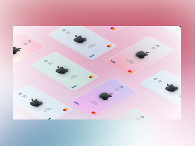 Apple Cards...😍 apple design branding cards figma graphic design ui ui ux user experience design