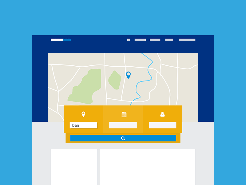 where to go? [interaction web concept] booking bookingdotcom concept motion design place redesign search ui user experience user interface ux web