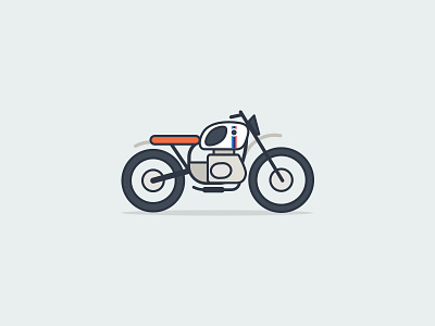 R80 G/S PARIS DAKAR bmw illustration line art motorbike paris dakar scrambler transportation