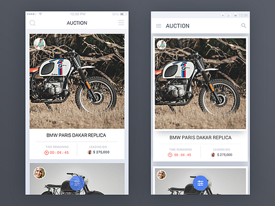 Oto Auction app auction ios ios 9 material material design mobile