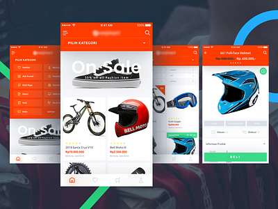 Marketplace Ui card clean dropdown ecommerce ios list marketplace orange product shop shopping store