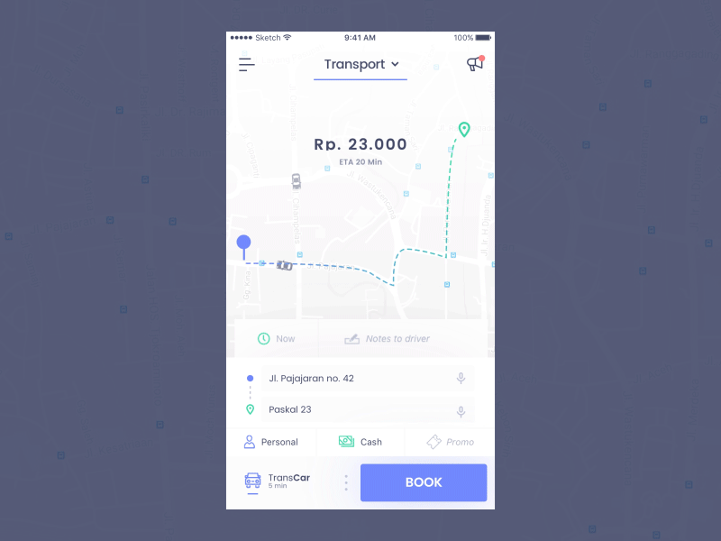 Online Transport UI [microinteractions - extended] bounce careem clean gojek grab interaction lyft map transport uber ui design