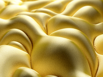 008_PBP_Bedfart bed blanket c4d cloth displacement fabric fart gold noise sheet texture tutorial